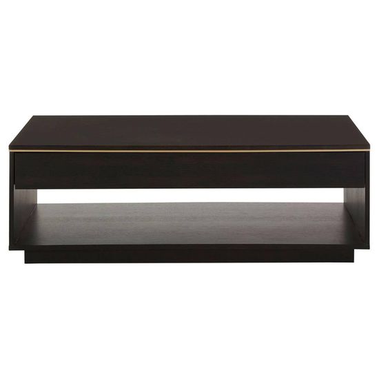 Diamond Dark Wood Storage Coffee Table