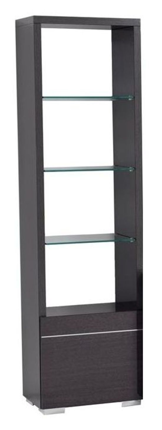 Alf Italia Versilia Black 1 Door Bookcase - LHF