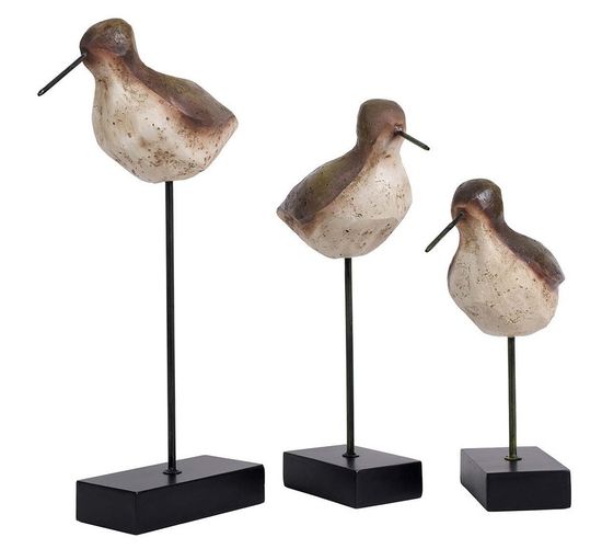Mindy Brownes Dark Brown and Black Small Bird Sculpture