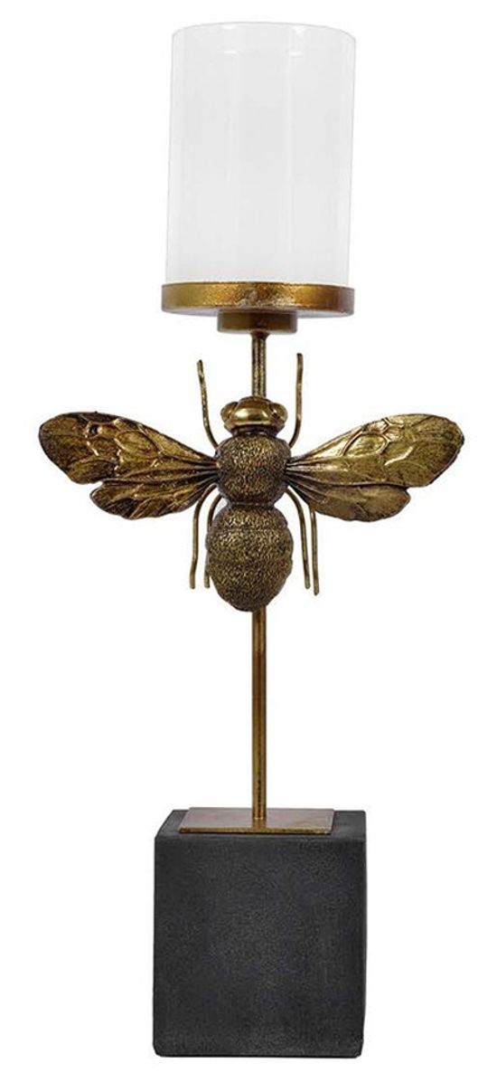 Mindy Brownes Bumble Antique Gold Bee Candleholder