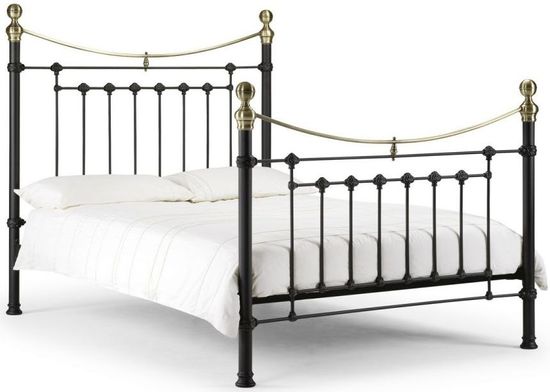 Victoria Black Metal Frame Bed - Sizes Available