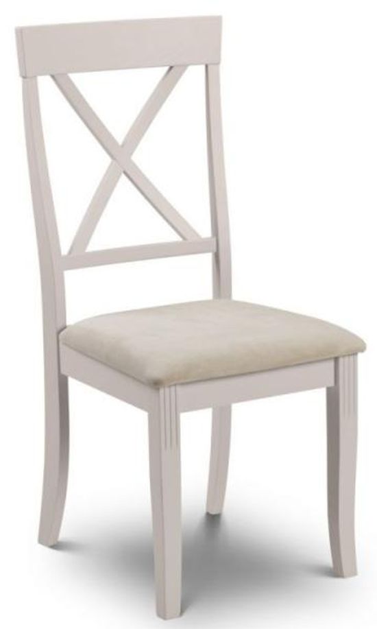 2 x Davenport Grey Cross Back Dining Chair
