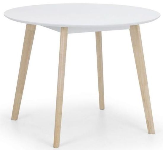 Casa White 2 Seater Round Dining Table