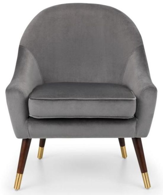 Elliot Grey Fabric Armchair
