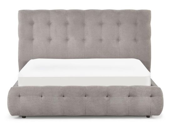 Odette Taupe Fabric Bed - Sizes Available