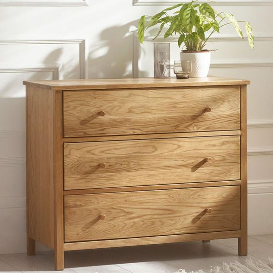 Coxmoor Oak 3 Drawer Chest