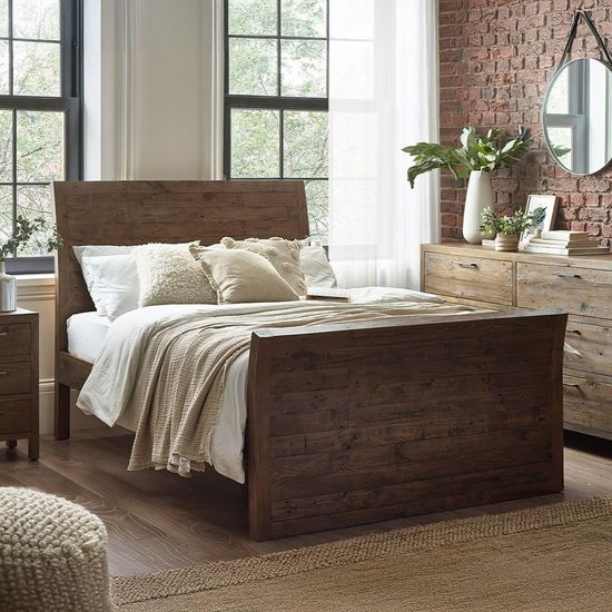 Heritage Reclaimed Pine 4ft 6in Double Bed
