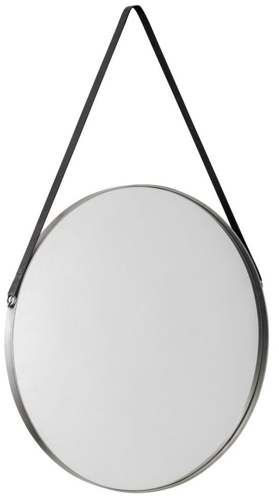 Opera Silver Round Hanging Mirror