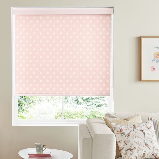 Cath Kidston Button Spot Pink Roller Blind