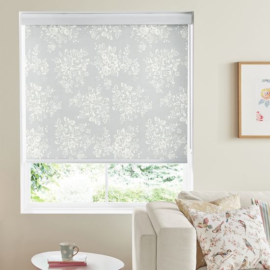 Cath Kidston Washed Rose Grey Roller Blind