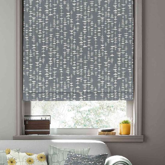 Missprint Ditto  Liquorice Roman Blind