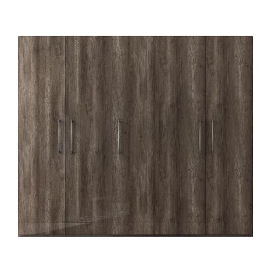 Dea Vintage Oak Italian 5 Door Wardrobe