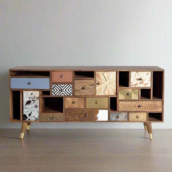 Bonham Mango Wood Multi Drawer Large Sideboard - 160cm