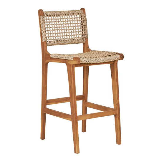 Derby Natural Teak Wood Counter Chair