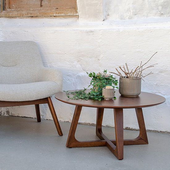 Hellerup Walnut Round Coffee Table
