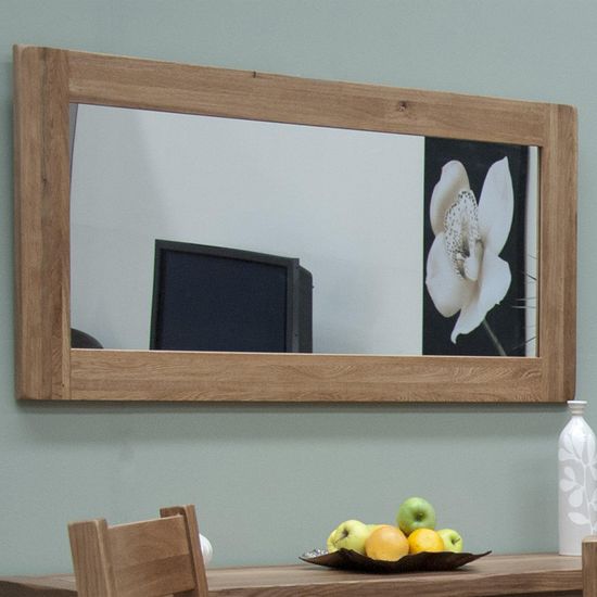 Rutland Oak Large Wall Mirror - 64cm x 120cm