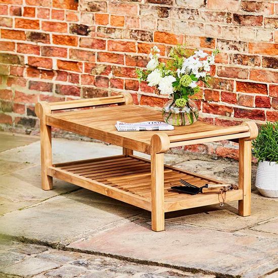 Lutyens Outdoor Teak Coffee Table - 80cm x 60cm