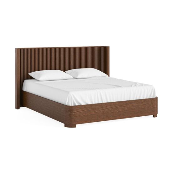 Soho Dark Oak 6ft Queen Size Slatted Bed