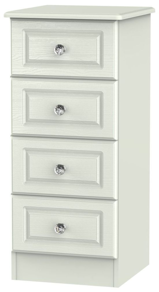 Crystal Cashmere 4 Drawer Narrow Chest
