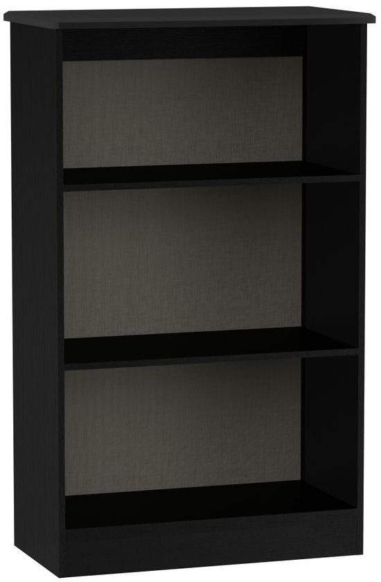 Knightsbridge Black Gloss Bookcase