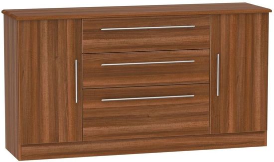 Sherwood Walnut Effect Wide Sideboard - 2 Doors