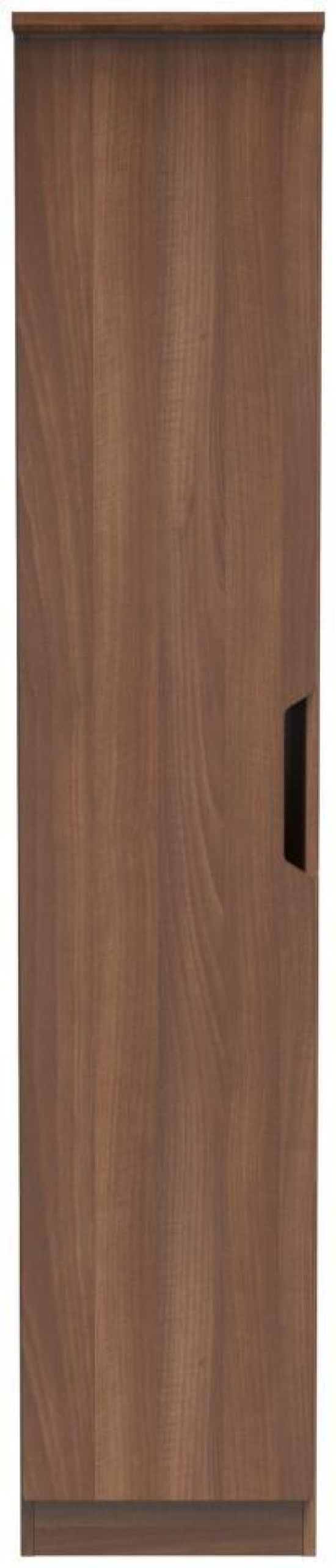 Bella Walnut Effect 1 Door Single Wardrobe