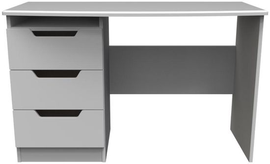 Bella Grey 3 Drawer Desk