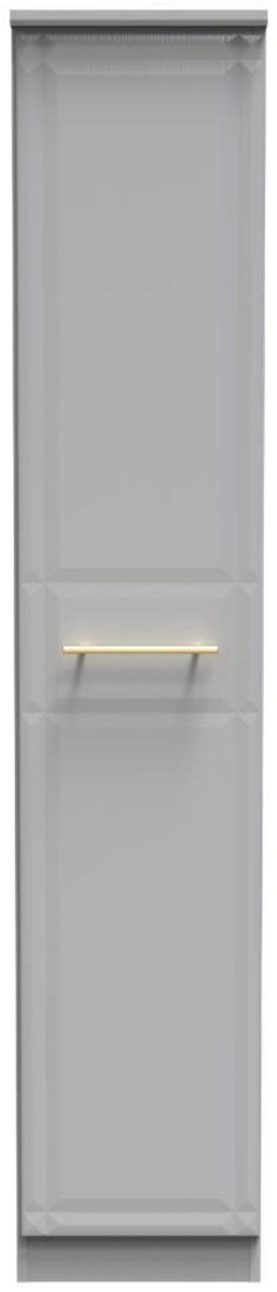 Faye Grey Ash 1 Door Single Wardrobe