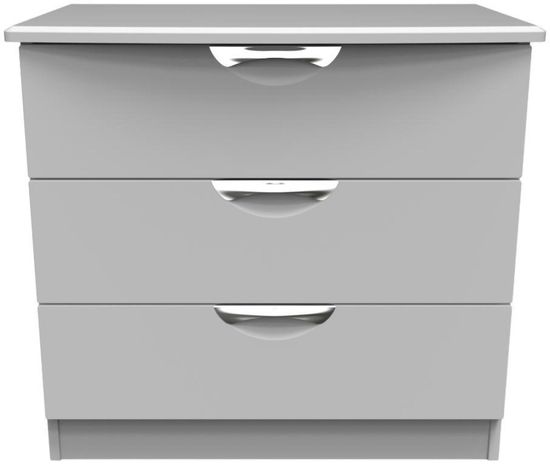 Flora Grey 3 Drawer Small Chest