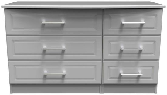 Gina Grey 6 Drawer Midi Dresser