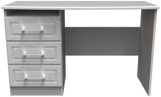 Gina Grey Ash 3 Drawer Desk