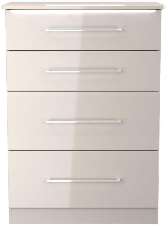 Paris Cashmere Gloss 4 Drawer Deep Chest