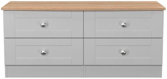 Sussex Grey and Oak Effect Bed Box
