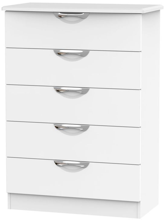Camden White 5 Drawer Chest