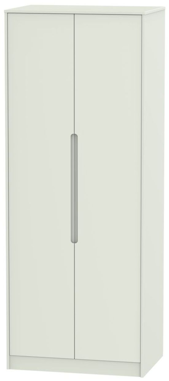 Monaco Cashmere 2 Door Plain Tall Wardrobe