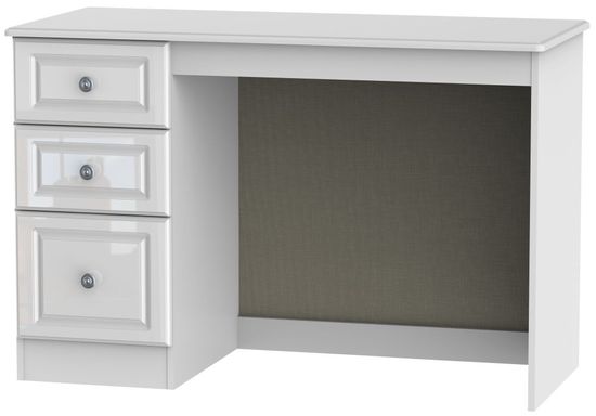 Pembroke White Gloss 3 Drawer Desk