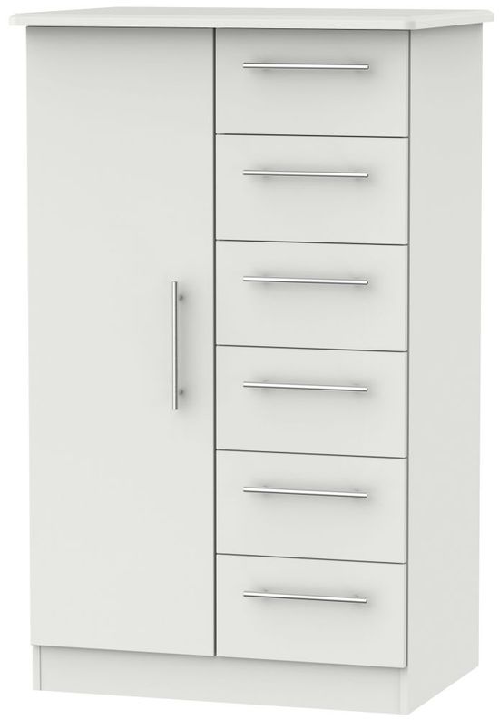 Sherwood Grey 1 Door Midi Wardrobe