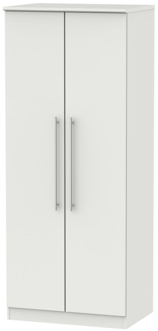 Sherwood Grey 2 Door Plain Wardrobe