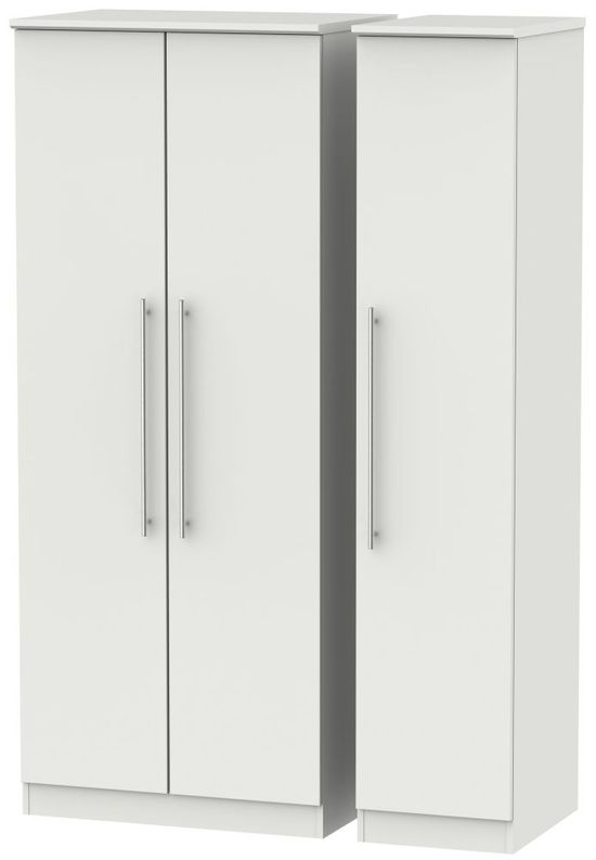 Sherwood Grey 3 Door Triple Wardrobe