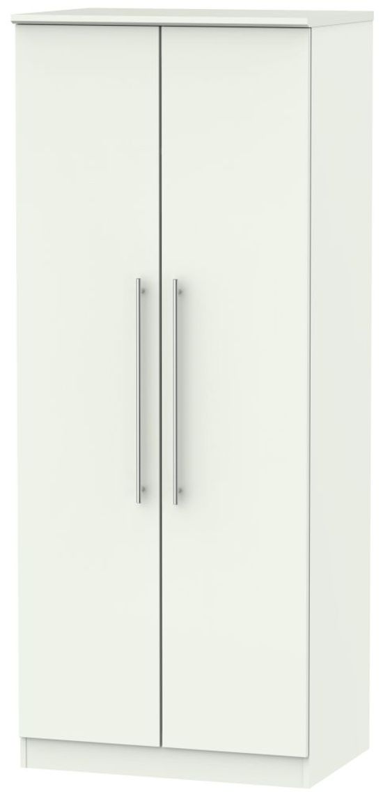 Sherwood Porcelain 2 Door Plain Wardrobe