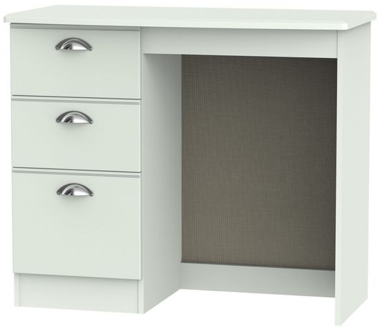 Victoria Grey 3 Drawer Single Dressing Table