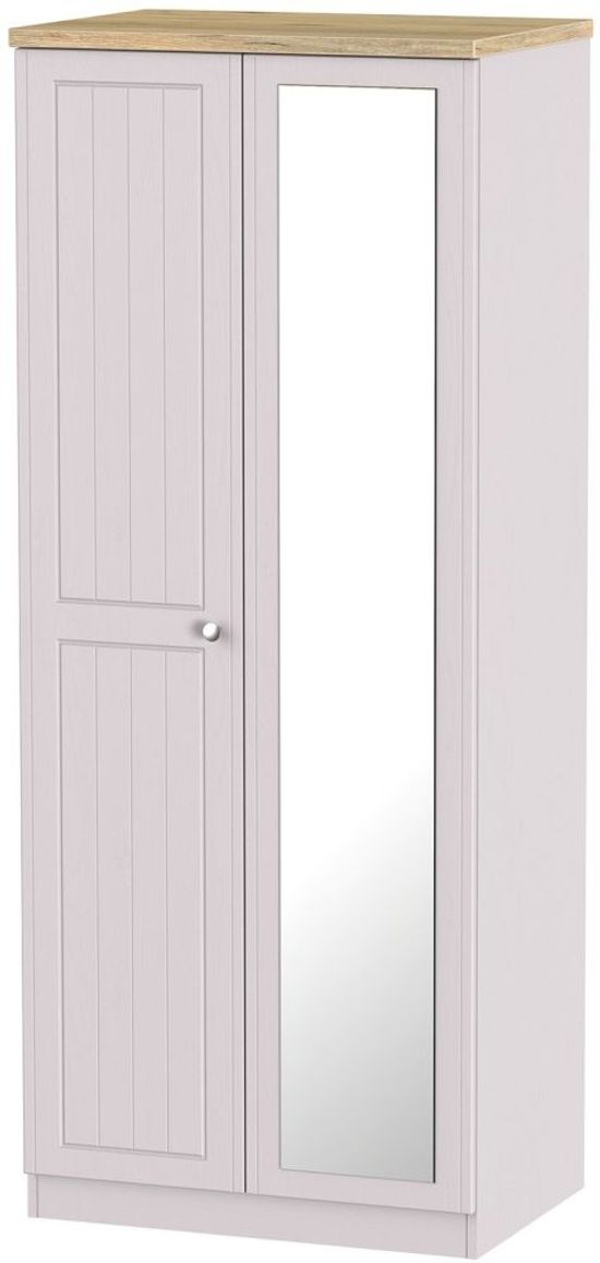 Vienna Cashmere 2 Door Wardrobe - 1 Mirror