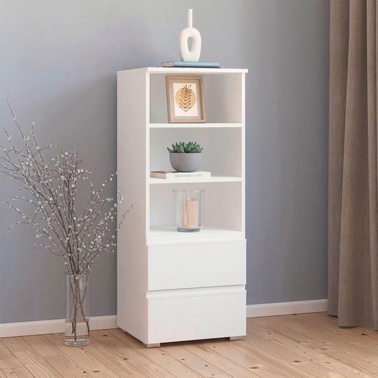 Rauch Joel 2 Drawer Shelving Unit - Alpine White