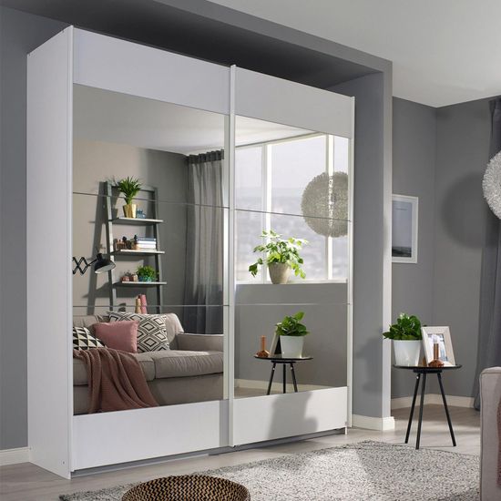 Rauch Malibu 181cm 2 Door Sliding Wardrobe - Alpine White