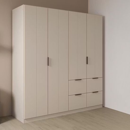Rauch Ella 181cm 4 Door Wardrobe with Drawer - Champagne