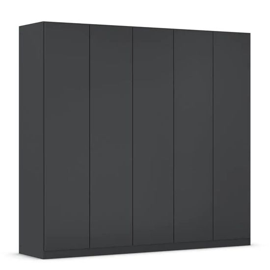 Rauch Wingview Lite 226cm 5 Door Wardrobe - Metallic Dark Grey