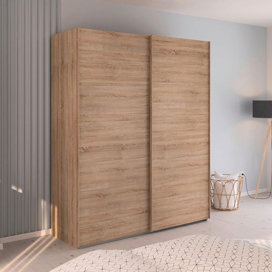 Rauch Evelyn 181cm 2 Door Sliding Wardrobe - Sonoma Oak