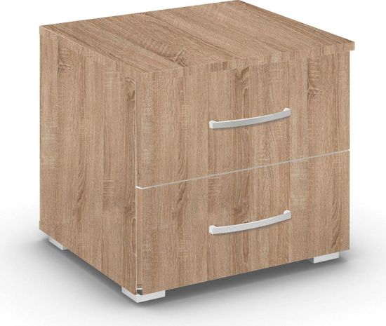 Rauch Aditio 2 Drawer Bedside Cabinet - Sonoma Oak