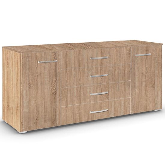 Rauch Aditio 2 Door Large Sideboard - 160cm - Sonoma Oak