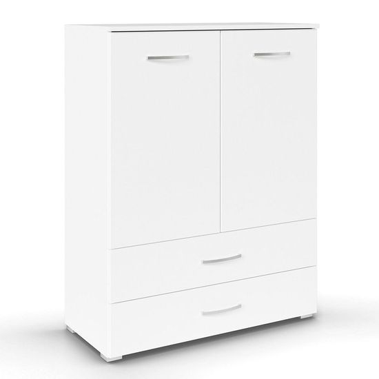 Rauch Aditio 2 Door Cupboard with 2 Bottom Drawer - Alpine White